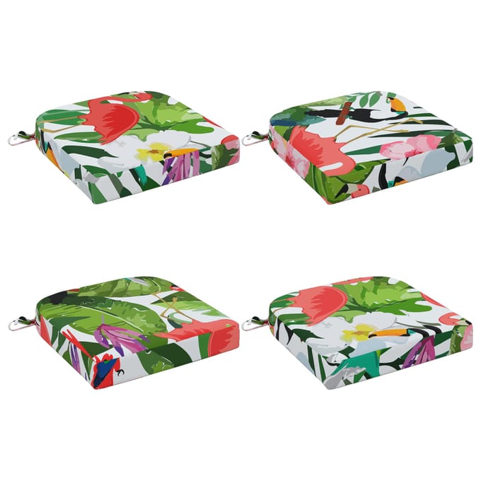 vidaXL - 4-delige - zitkussens - SOEST - 4 - pcs - 100% - Polyester - Meerkleurig