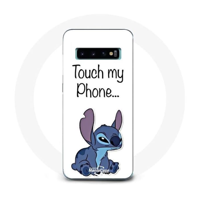 Coque - MANIACASE - Samsung Galaxy S10 Plus - Lilo et Stitch - Souple - Mignon blanc