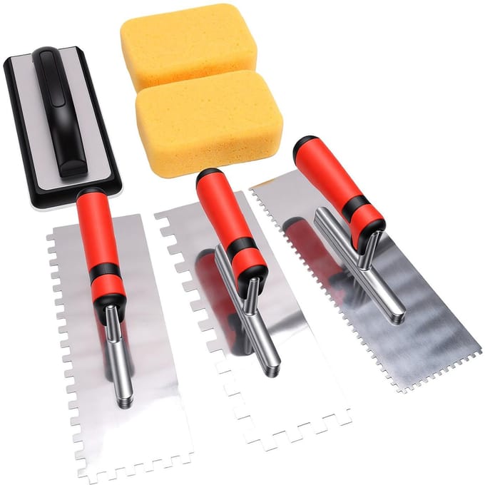 Set de truelles de finition pour plâtre Outils à main polyvalents pour le plâtrage avec poignée ergonomique