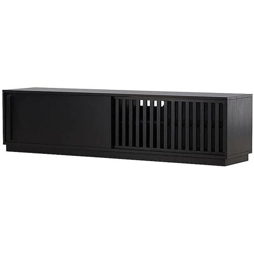 ebuy24 Lugo TV-meubel 2 deuren zwart.