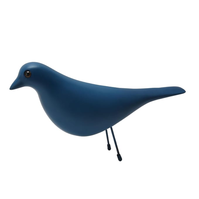 Figurine d'Oiseau Résine Mignon Moderne Décoratif Statue d'Oiseau Ornement pour Salon Restaurant Bureau blue