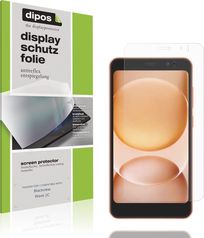 dipos – 4x Matte Beschermfolie geschikt voor Blackview Wave 2C | Krasbestendige & antireflecterende Screenprotector Ultra-Thin