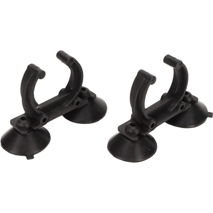 Clips à Ventouse pour Chauffage d'Aquarium Forte Aspiration Fixation Précise Ventouses pour Tige Chauffante Clips Pinces black