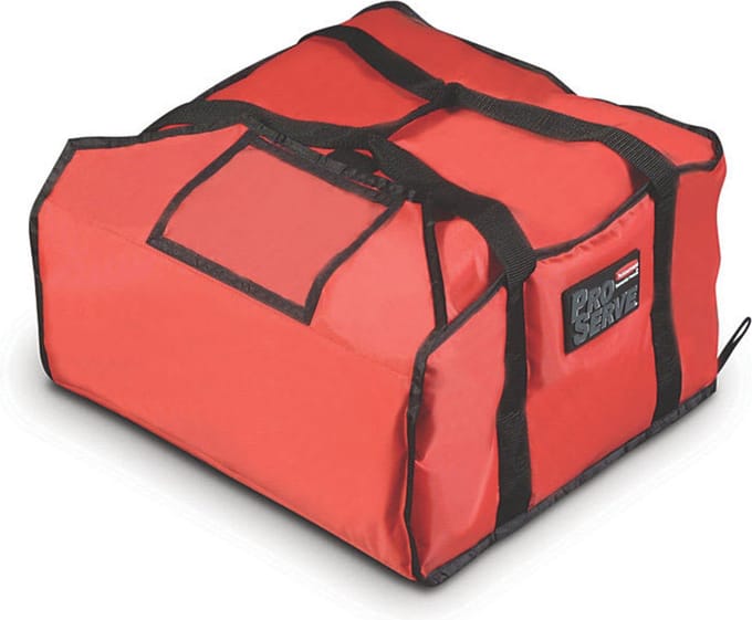 Rubbermaid Pro serve grote Pizzabezorgtas - Rood - Zwart - Nylon - Polyester