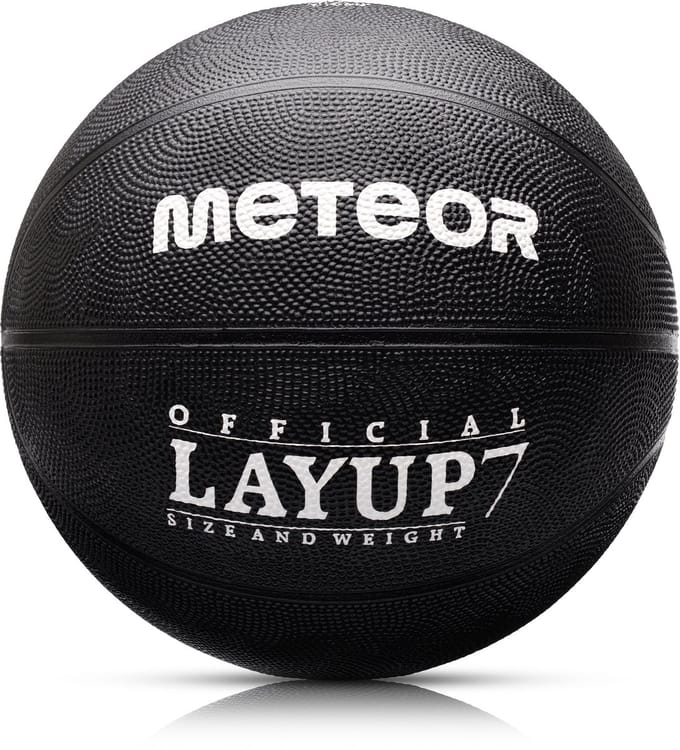 Meteor Layup 7 - Basketbal - voor professioneel gebruik - Sportuitrusting - Zwart