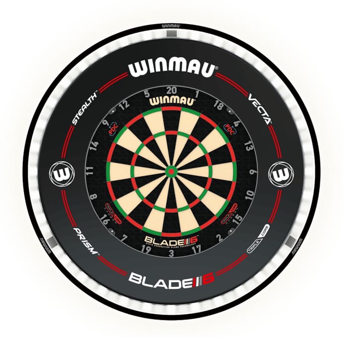 Winmau Blade 6 Triple Core + Winmau Pro Line Surround + Winmau Plasma - Dartset