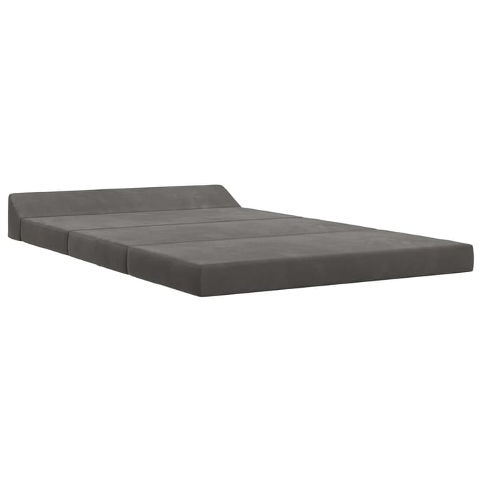vidaXL - Vouwbare - Sofa - Bed - Donkergrijs - 120 - x - 60 - x - 49 - cm - Stof