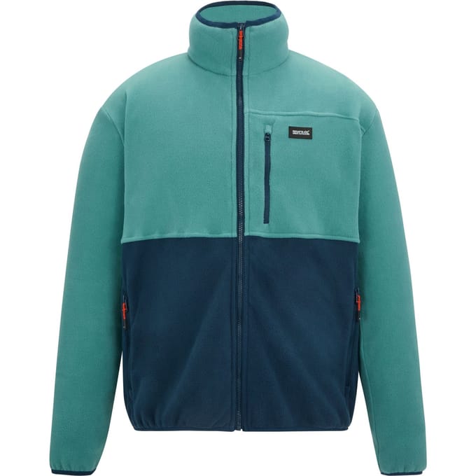 Regatta Heren Frankie Colour Block Full Zip Fleecejack (Arctic/Moonlight Denim)