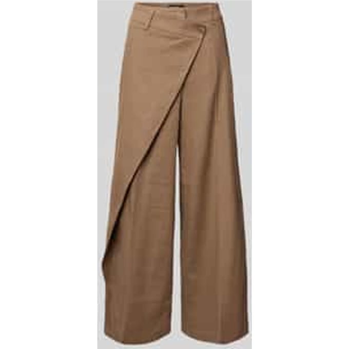 wide fit broek van linnenmix model 'ANAIS'
