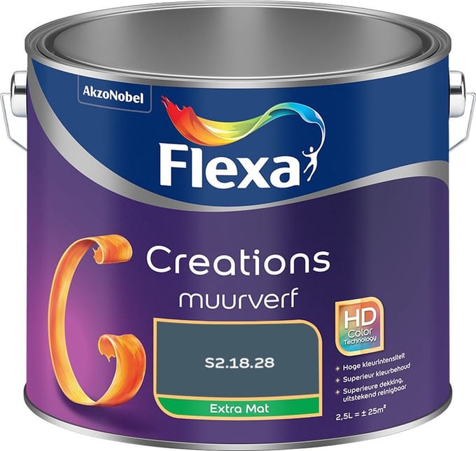 Flexa - Creations Muurverf Extra Mat - S2.18.28 - Mengverf - 2,5 L