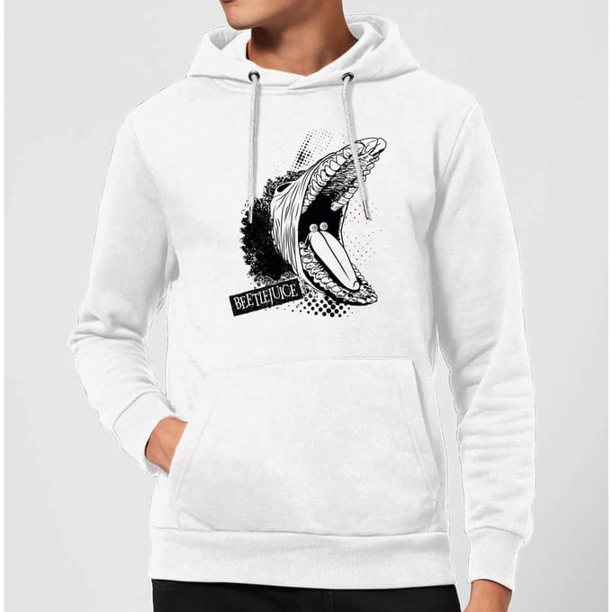 Beetlejuice Barbara Monster Hoodie - White - S - Wit