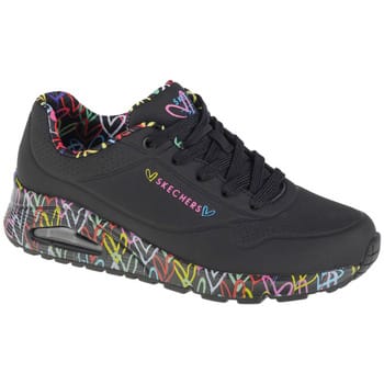 Damesschoenen met hartjesprint zool uno loving love Skechers