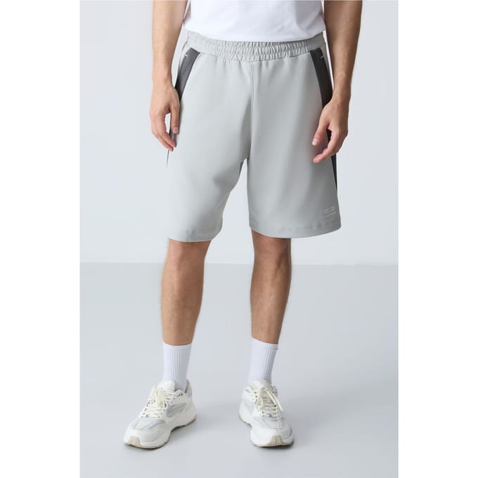 Heren Katoenen Mix Sweatshorts