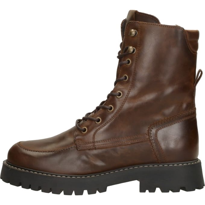 Palpa Stela Veterschoenen Hoog - cognac - Maat 41