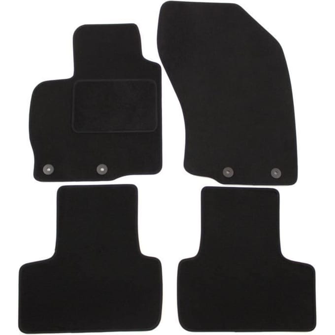 Tapis de sol - Citroën - C-Crosser - Velours noir - 4 pièces - Ajustement précis