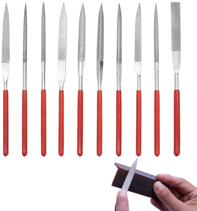 Set van 10 3D Printer Accessoires - Mini Vijlenset voor Hout, Metaal en Plastic Modelleren
