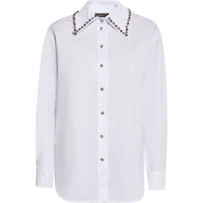 Faina overhemdblouse Dames wit