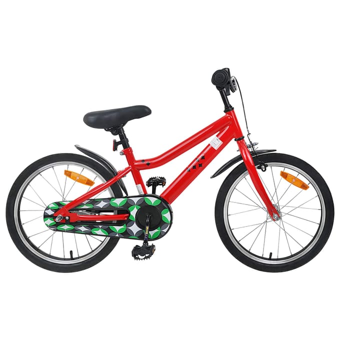 vidaXL - Kinderfiets - 18 - Inch - voor - 5-7 - jaar - oud - Rood