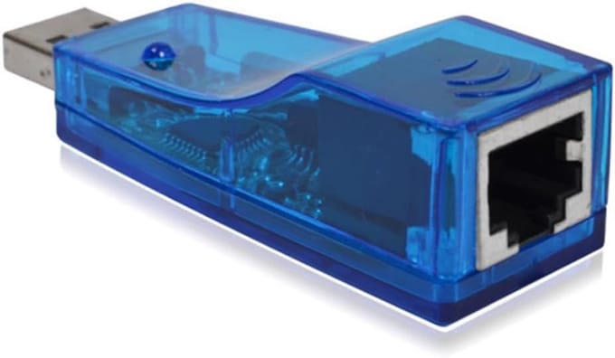 Netwerk Adapter - LAN USB - Internet Verbinding - Plug and Play - 6.8 cm - Zwart