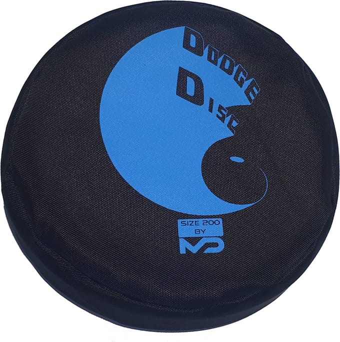 MD Sport - DodgeDisc zwart klein - Veilige frisbee - Trefbal frisbee - Dodgebee