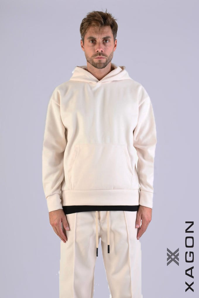 Xagon blouse Mannen beige