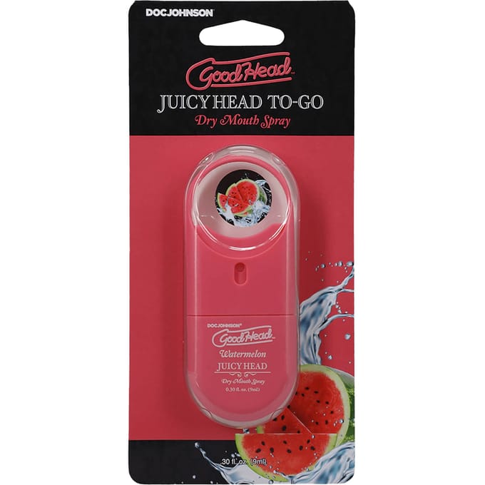 Doc Johnson - Juicy Head - Dry Mouth Spray To-Go - Watermelon - 0.3 fl oz / 9 ml