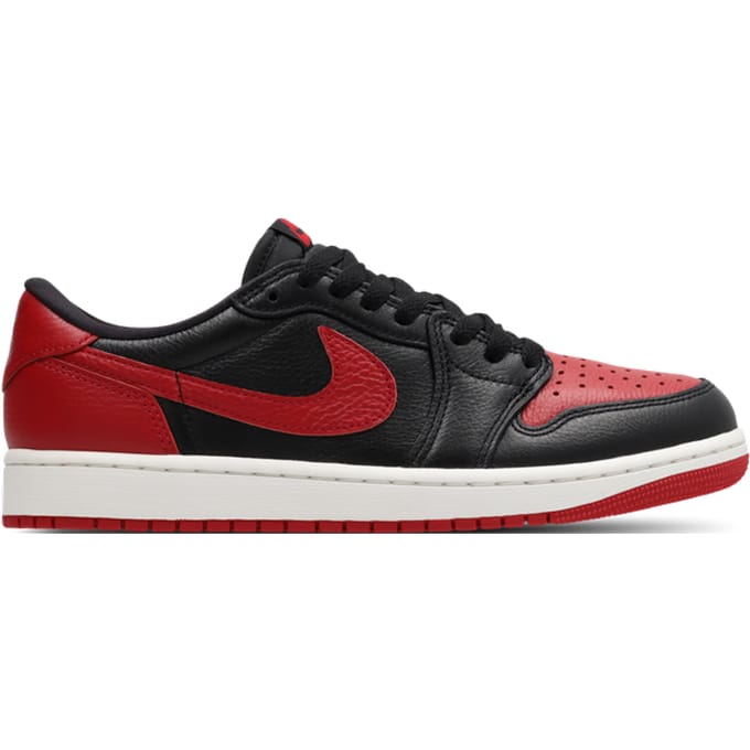Jordan 1 Low Sneakers Heren - Zwart - Maat 41 - Leer