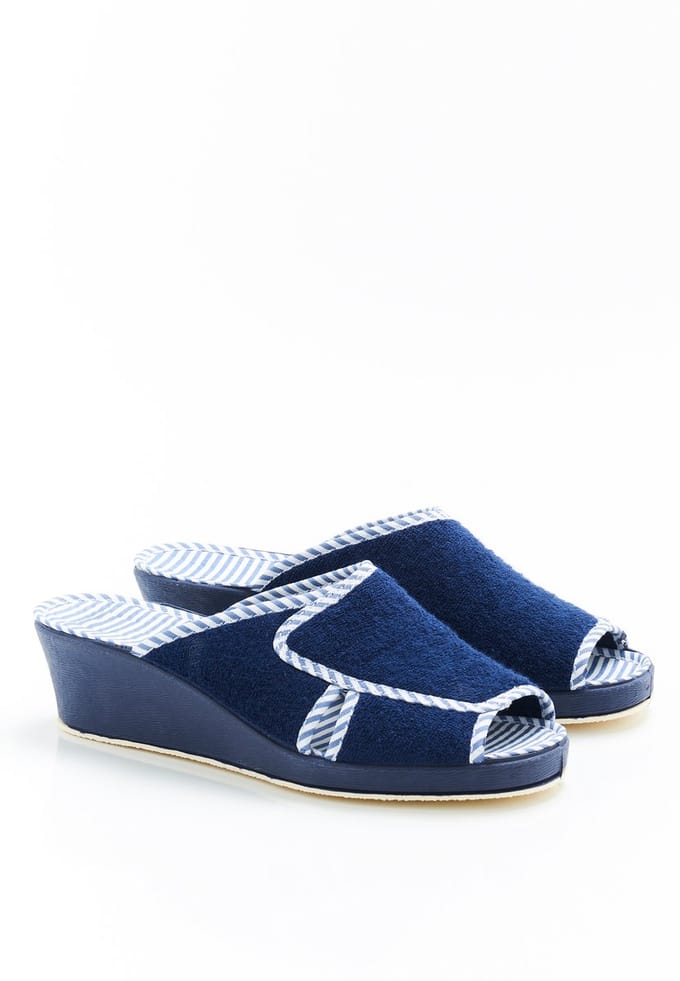Damart - Sierlijke muiltjes - Dames - Blauw - 37