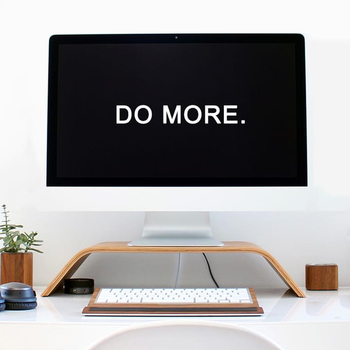 Desktop Computer Monitor Verhoger Laptop Notebook Houten Standaard Houder Display Beugel(Hazelnootbruin ) beige