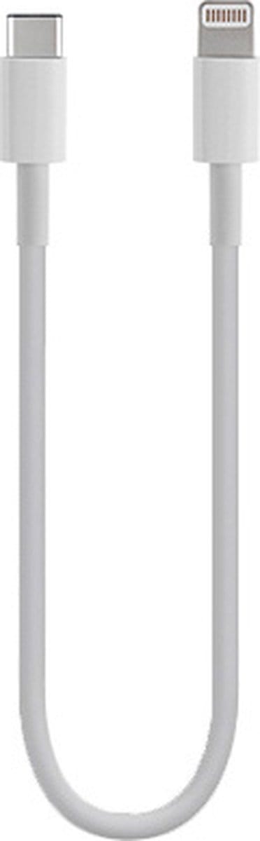 USB-C naar Lightning compatibel kabel 20 cm Wit