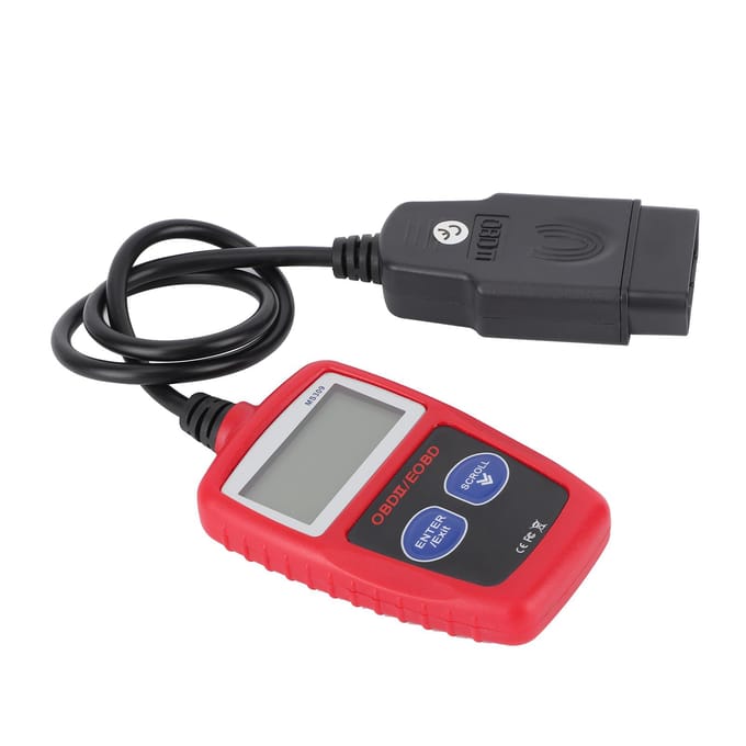 Scanner de Diagnostic Moteur de Voiture Détecteur de Défauts OBD2 Écran LCD Rétroéclairé Outil Automobile MS309 gray