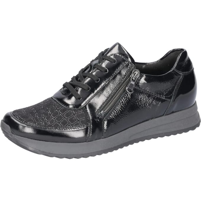 Waldläufer H-Vicky - dames sneaker - Zwart - maat 36 (EU) 3.5 (UK)
