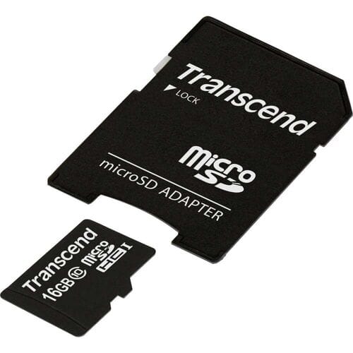 Transcend Premium microSDHC-kaart Retail 16 GB Class 10, UHS-I Incl. SD-adapter
