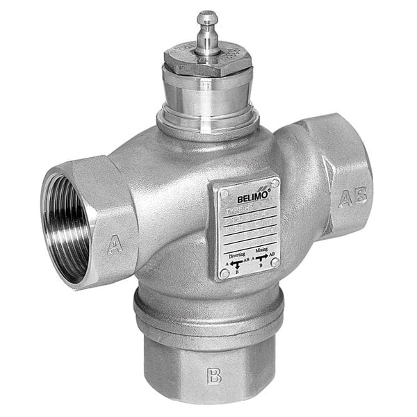 Belimo 3-Weg Klepafsluiter Rp2 20mm Slag Kvs40 24VAC/DC 150s BACnet 1000N IP54 H350S-P/NV24A-MOD