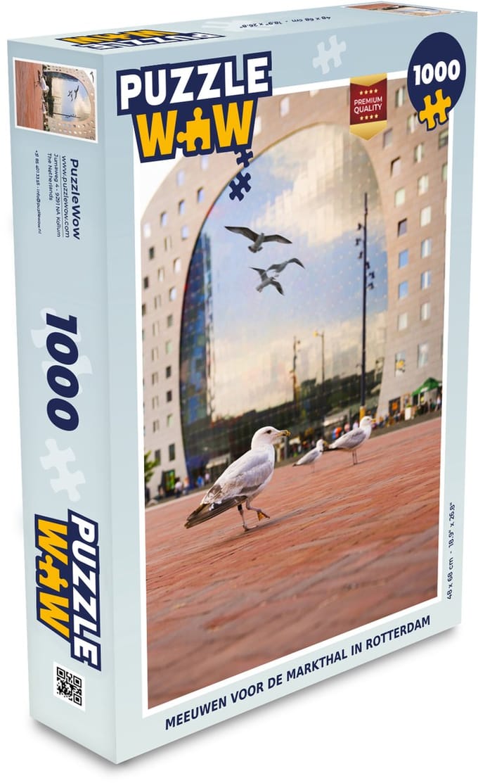 Puzzel Rotterdam - Nederland - Vogel - Legpuzzel - Puzzel 1000 stukjes volwassenen