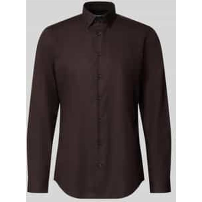 slim fit zakelijk hemd met kentkraag