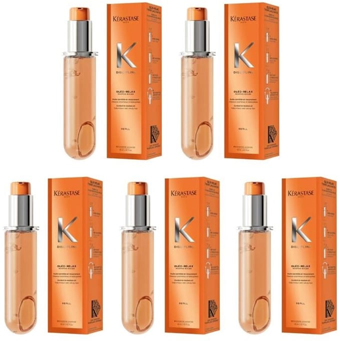 5x Kérastase Discipline L'Huile Oléo-Relax Refill 75ml