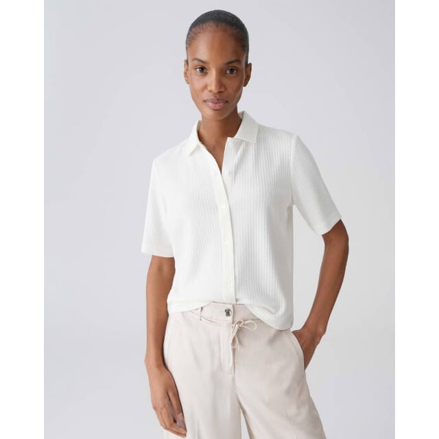 regular fit poloshirt met doorlopende knoopsluiting