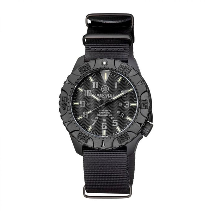 Deep Blue Daynight Diver Tritium Stealth