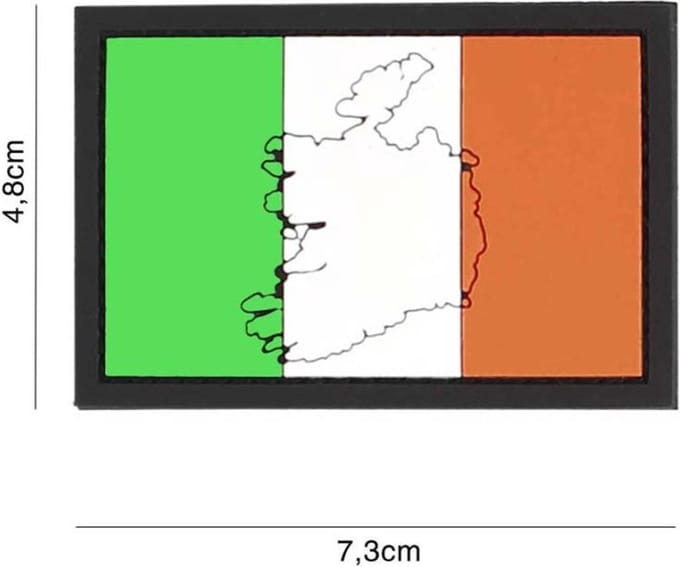 Embleem 3D PVC Ierland met Contour