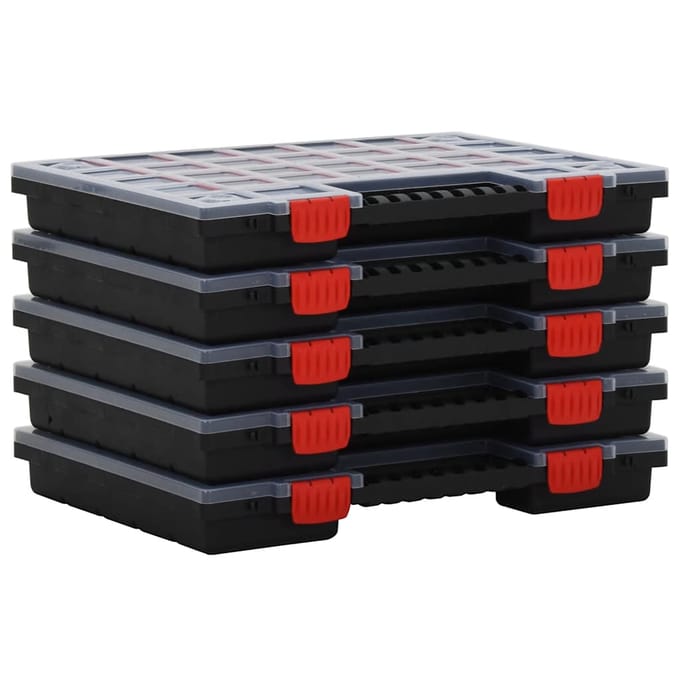 vidaXL - Assortimentsdozen - 5 - st - 40x30x5 - cm - polypropeen