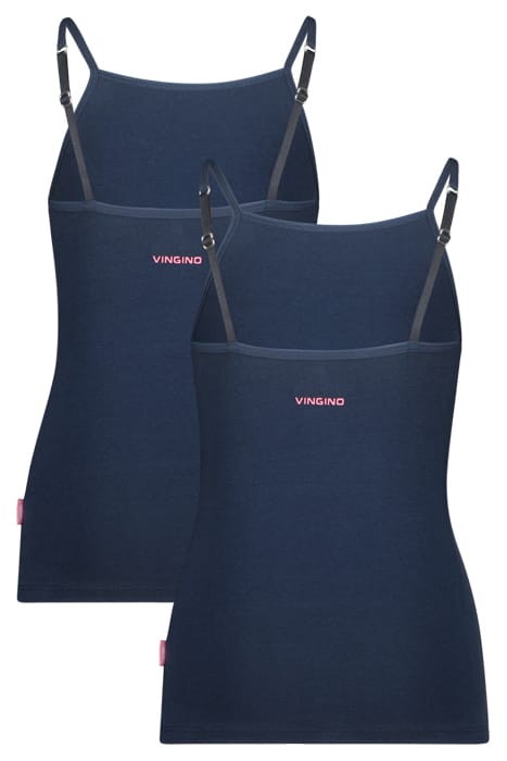 Vingino Singlet (2-pack) Dark Blue Taglia: M | Biancheria Intima Outlet | kids | Blu