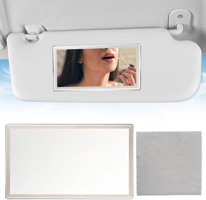 Dailygoods - Auto Make-up Spiegel voor Zonnevisser - Universele HD Spiegel
