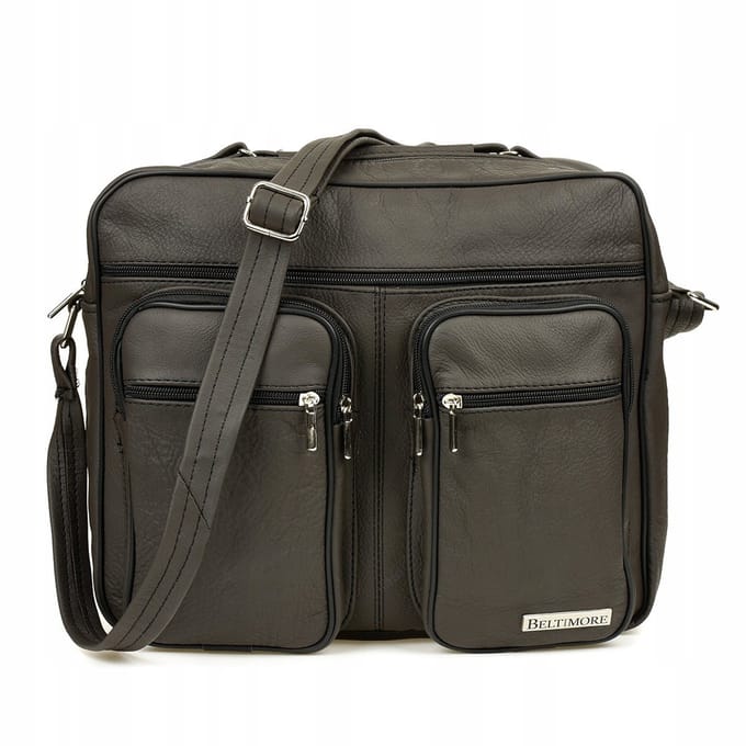 Leren herentas Brons Laptoptas Groot Werk Beltimore H84