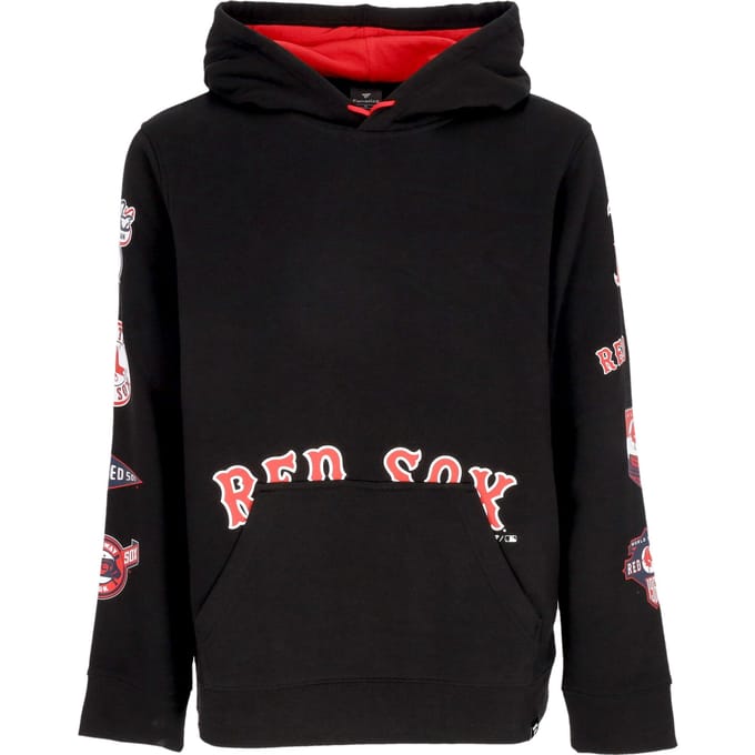 Herenhoodie Mlb Fundamentele Pullover-hoodie Bosred Zwart/atletisch rood