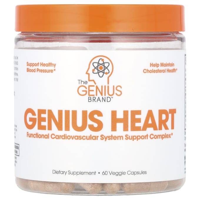 The Genius Brand, Genius Heart, 60 Plantaardige Capsules