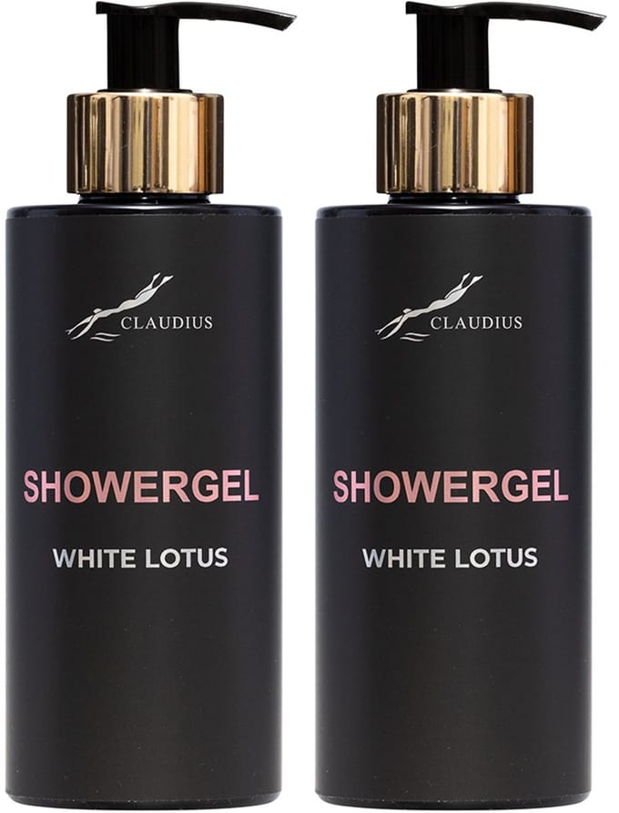 Showergel White Lotus 300 ml - gouden pomp - 2 stuks