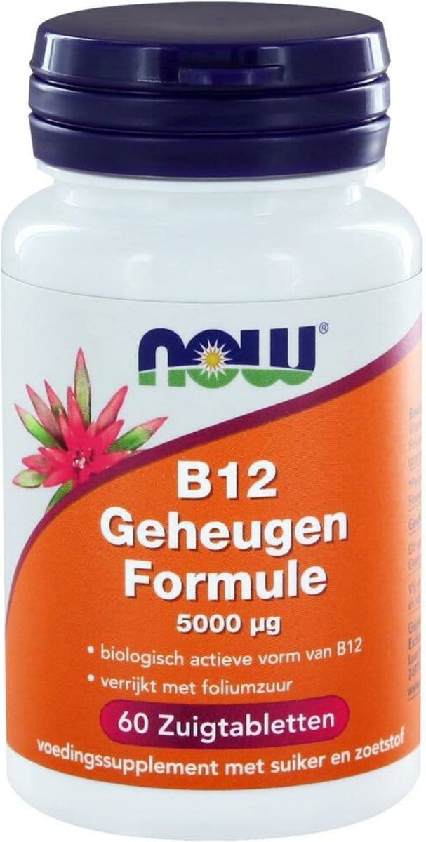 Now Foods - Vitamine B12 Geheugen Formule 1000 mcg - 100 Zuigtabletten