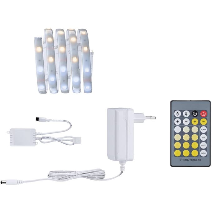 Paulmann 79876 LED-strip basisset met stekker 24 V 1,5 m warmwit