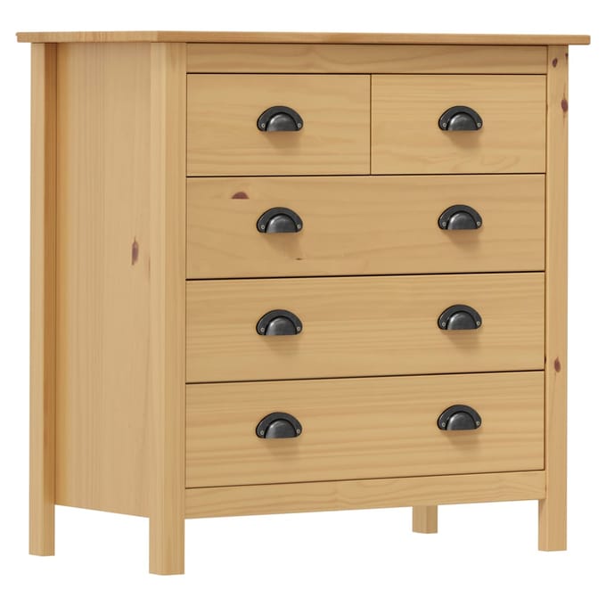 vidaXL - Dressoir - Hill - 79x40x80 - cm - massief - grenenhout